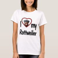 I Liebe Mein Rottweiler Niedliches Herz Foto Rahme