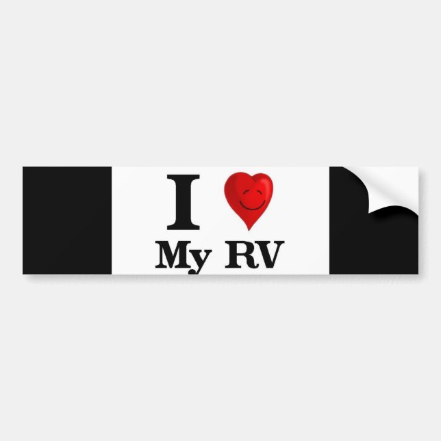 I Liebe mein RV Autoaufkleber (Vorne)