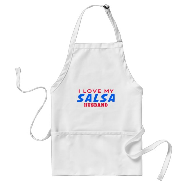 I Liebe mein Salsa-Ehemann Schürze (Vorne)