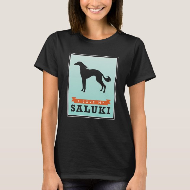 I Liebe mein Saluki Shirt (Vorderseite)