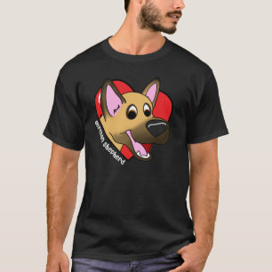 I Liebe mein Schäferhund-Dunkelheits-T-Shirt T-Shirt