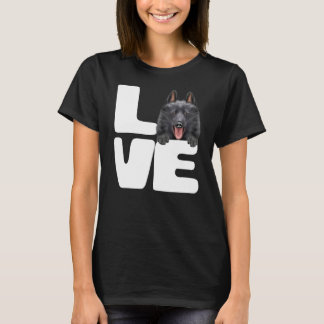 I Liebe Mein Schipperke Hund T-Shirt