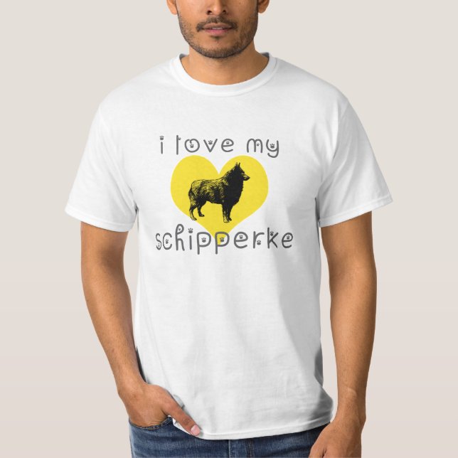 i Liebe mein schipperke T-Shirt (Vorderseite)