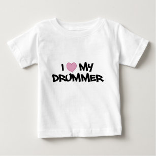 I Liebe mein Schlagzeuger Baby T-shirt