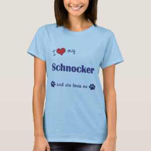 I Liebe mein Schnocker (weiblicher Hund) T-Shirt