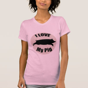I Liebe mein Schwein-Damen-Shirt T-Shirt