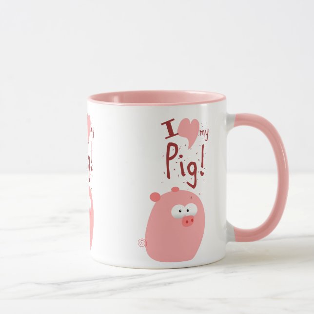 I LIEBE MEIN SCHWEIN TASSE (Rechts)