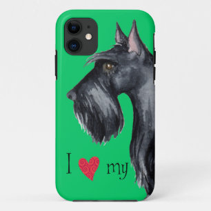 I Liebe mein Scottie iPhone 11 Hülle
