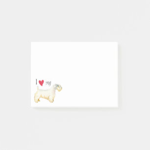 I Liebe mein Sealyham Terrier Post-it Klebezettel