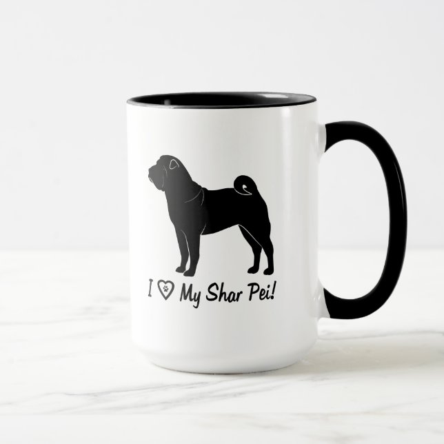 I Liebe mein Shar Pei Tasse (Rechts)
