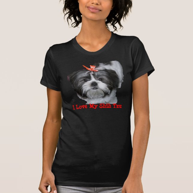 I Liebe mein Shih Tzu T-Shirt (Vorderseite)