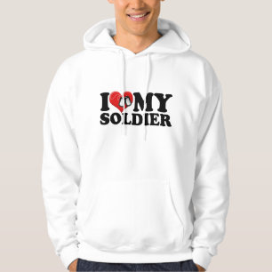 I Liebe mein Soldat Hoodie
