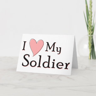 I Liebe mein Soldat Karte