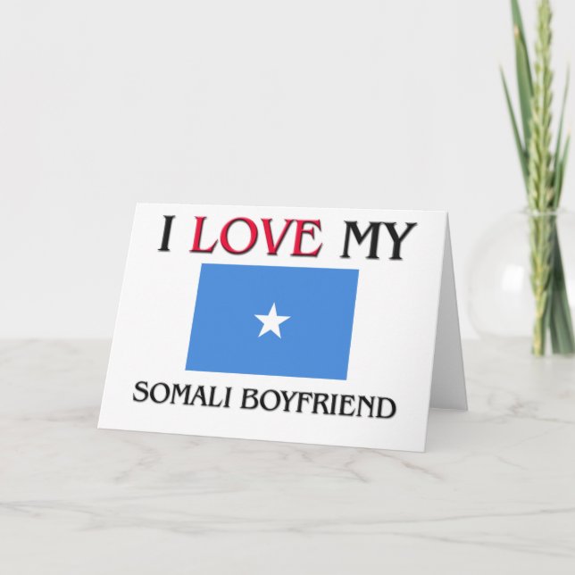 I Liebe mein somalischer Freund Karte (Vorderseite)