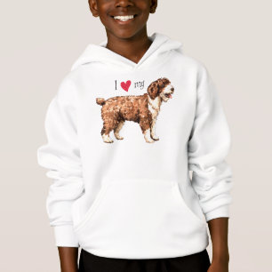 I Liebe mein spanischer Wasser-Hund Hoodie