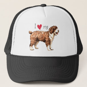 I Liebe mein spanischer Wasser-Hund Truckerkappe