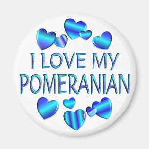 I Liebe mein Spitz Magnet