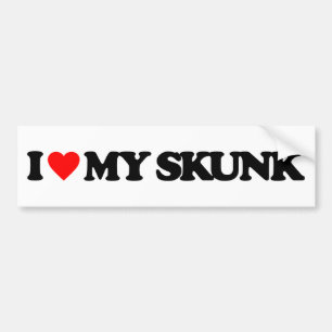 I LIEBE MEIN STINKTIER AUTOAUFKLEBER