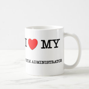 I Liebe mein SYSTEMVERWALTER Kaffeetasse