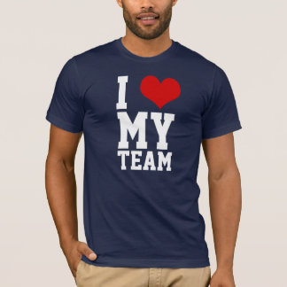 I Liebe mein Team 5 T-Shirt