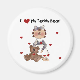 I Liebe mein Teddy-Bär Magnet
