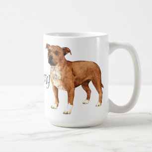 I Liebe mein Terrier Staffordshires Stier Kaffeetasse