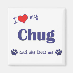 I Liebe mein Tuckern (weiblicher Hund) Magnet