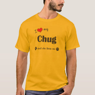 I Liebe mein Tuckern (weiblicher Hund) T-Shirt