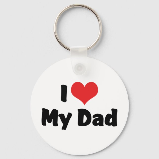 I Liebe Mein Vater Schlüsselanhänger (Vorderseite)