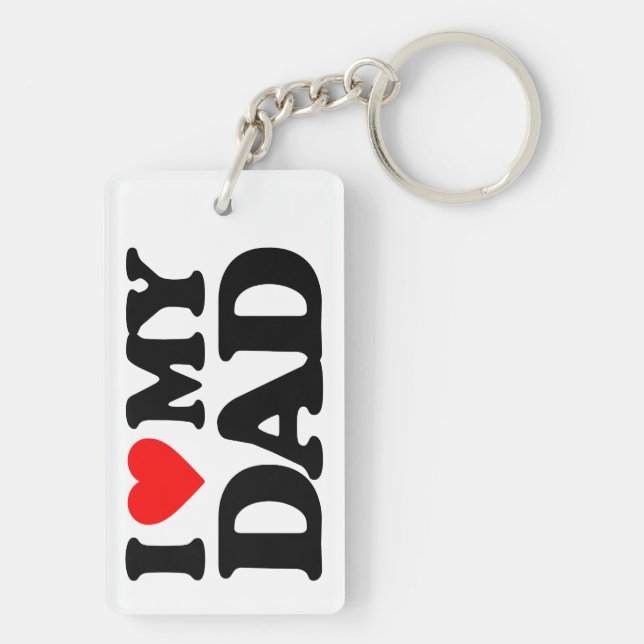 I LIEBE MEIN VATER SCHLÜSSELANHÄNGER (Rückseite)