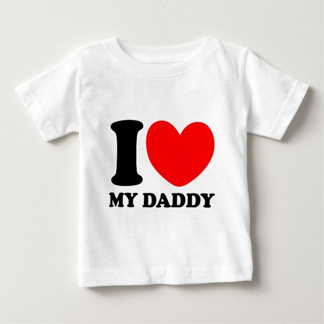 I Liebe mein Vati Baby T-shirt (Vorderseite)