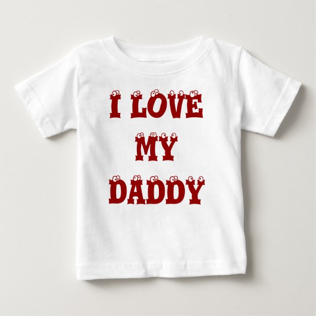 I LIEBE MEIN VATI BABY T-SHIRT (Vorderseite)