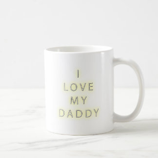 I Liebe mein Vati (Schwarzes) Tasse