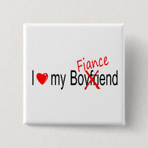 I Liebe mein Verlobte Button