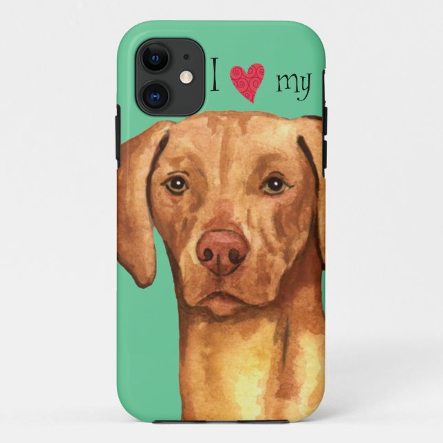 I Liebe mein Vizsla Case-Mate iPhone Hülle (Rückseite)