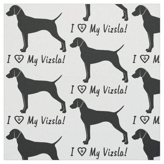 I Liebe mein Vizsla! Stoff (Muster)