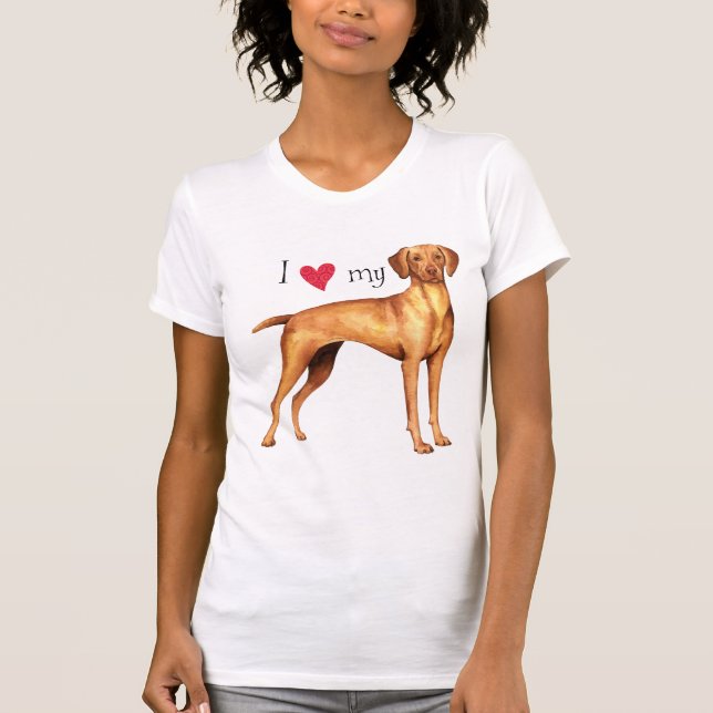 I Liebe mein Vizsla T-Shirt (Vorderseite)