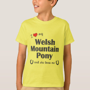 I Liebe mein Waliser-Gebirgspony (weibliches Pony) T-Shirt