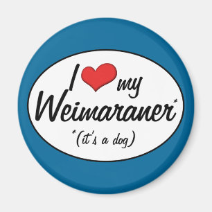 I Liebe mein Weimaraner (es ist ein Hund) Magnet