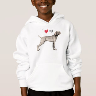 I Liebe mein Weimaraner Hoodie