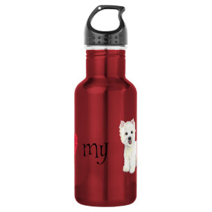 I Liebe mein Westie Trinkflasche