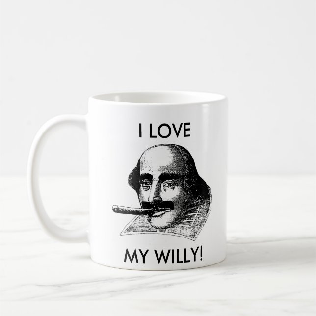 I LIEBE MEIN WILLY! KAFFEETASSE (Links)