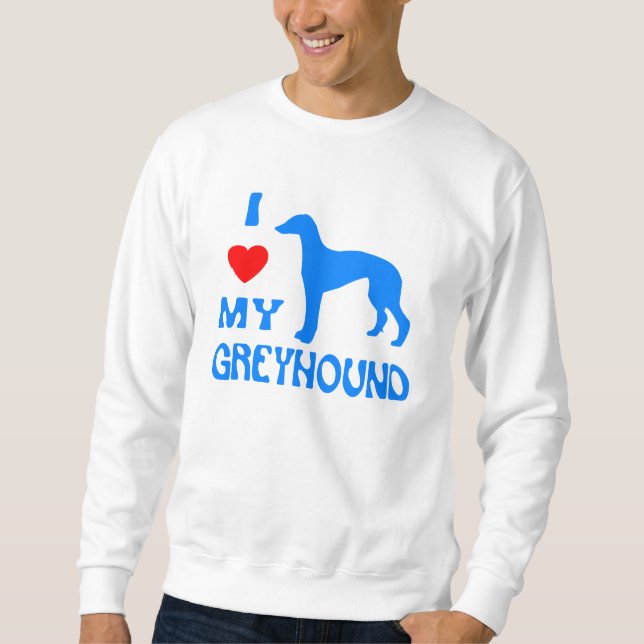 I LIEBE MEIN WINDHUND SWEATSHIRT (Vorderseite)