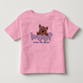 I Liebe mein Yorkie! Kleinkind T-shirt
