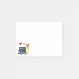 I Liebe mein Yorkie Post-it Klebezettel