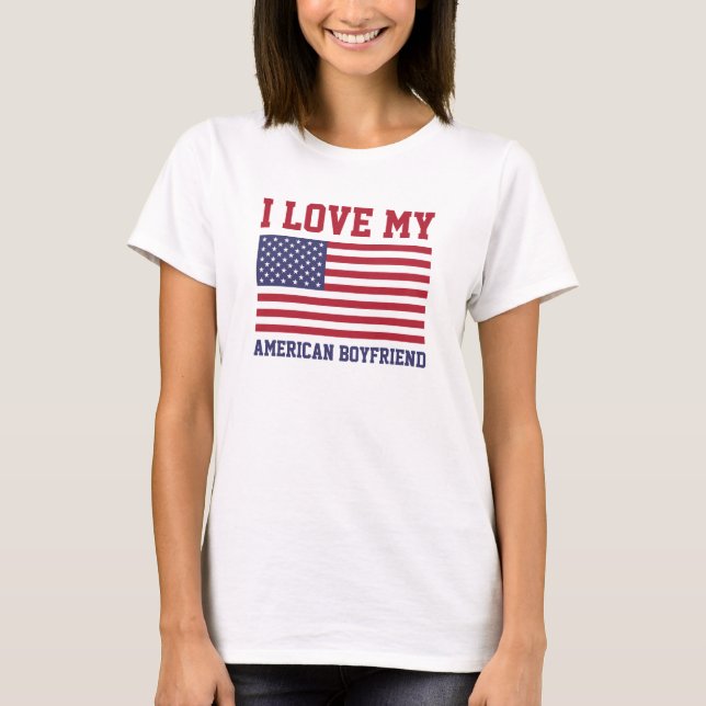 I Liebe meine amerikanischen Freund-T - Shirts (Vorderseite)