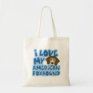 I Liebe meine amerikanischer Foxhound-Tasche Tragetasche