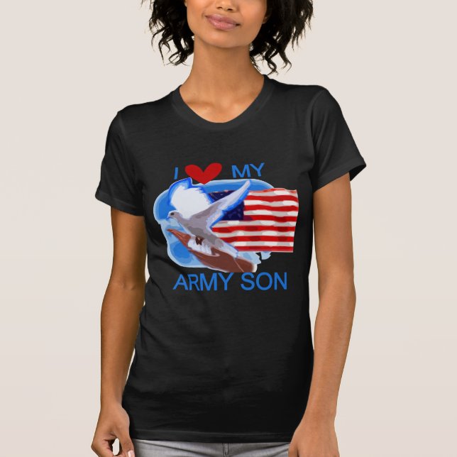I Liebe meine Armee-Sohn-T-Shirts und Geschenke T-Shirt (Vorderseite)