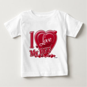 I Liebe Meine BESTE FREUNDIN rot - Herz Baby T-shirt