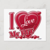 I Liebe Meine BESTE FREUNDIN rot - Herz